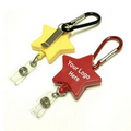 Star Retractable Badge Holder W/ Carabiner (28")